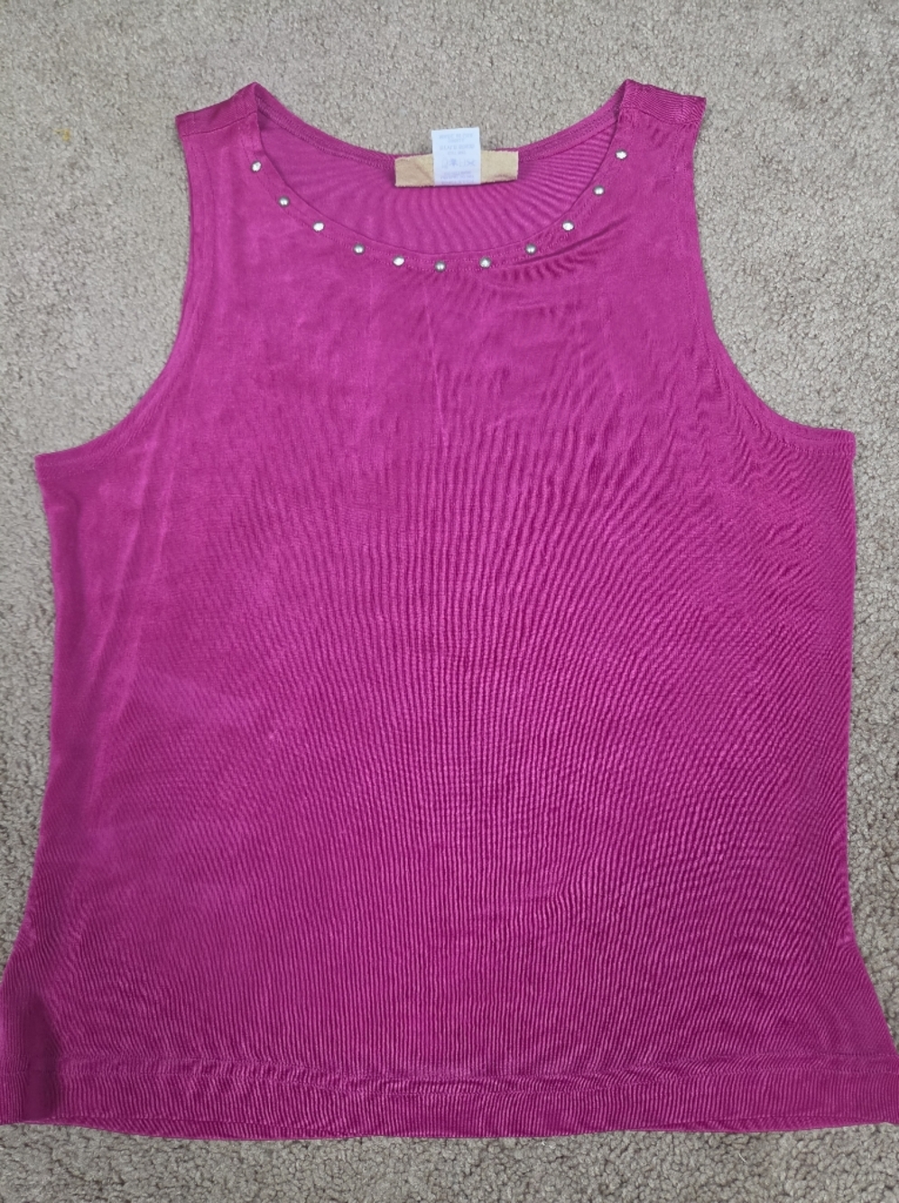 New Frontier Bright Fuchsia Knit Tank